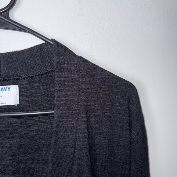 Old Navy Black Open-Front Cardigan S - Picture 2 of 6
